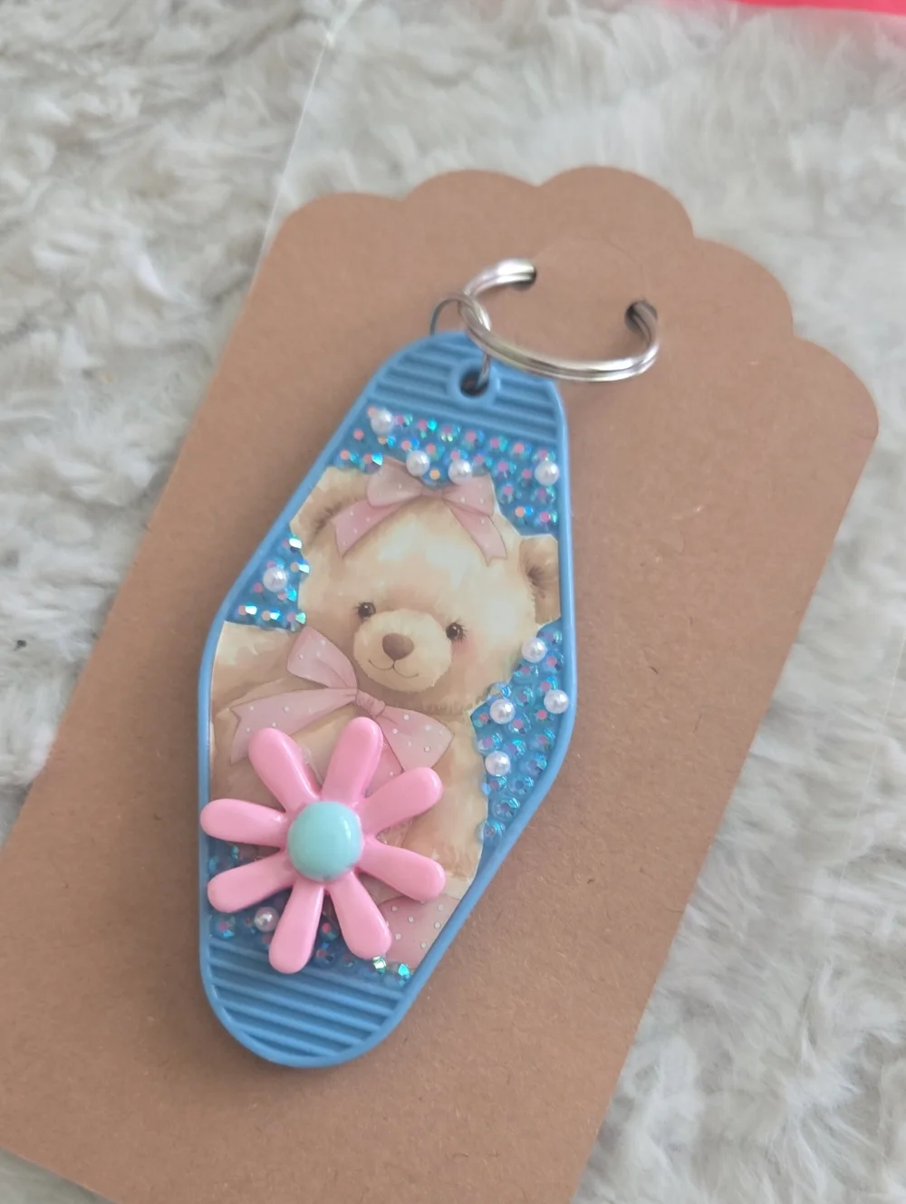 Keychain Handmade Blue 